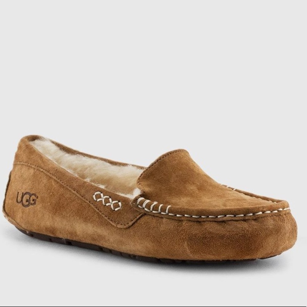 UGG Ansley moccasin slipper chestnut